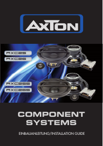 Manual AXTON AXC26 Car Speaker