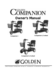 Manual Golden Companion I Mobility Scooter