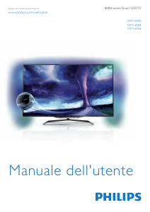 Manuale Philips 40PFL8008K LED televisore