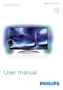 Manual Philips 40PFL8008K LED Television