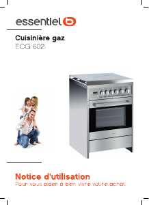 Mode d’emploi Essentiel B ECG 602i Cuisinière