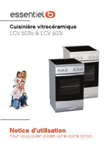 Mode d’emploi Essentiel B ECV 503b Cuisinière