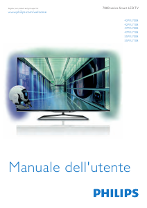 Manuale Philips 42PFL7008K LED televisore