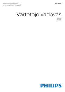 Vadovas Philips 43PUS6501 LED televizorius