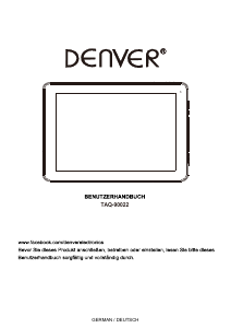 Bedienungsanleitung Denver TAQ-90022 Tablet