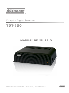 Manual de uso Datacom TDT-130 Receptor digital