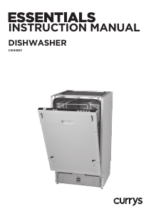 Manual Currys Essentials CID45B13 Dishwasher