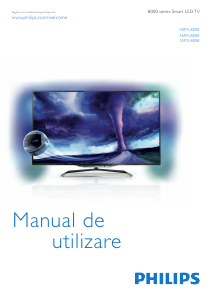 Manual Philips 46PFL8008K Televizor LED