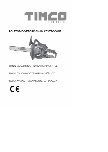 Käyttöohje Timco CS2600 Ketjusaha