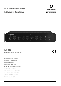 Manual Monacor PA-900 Amplifier