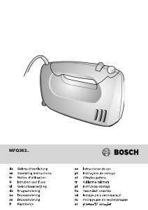 Kullanım kılavuzu Bosch MFQ36300 El mikseri