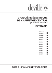 Mode d’emploi Deville ELYM18T Elymatic Chaudière chauffage central