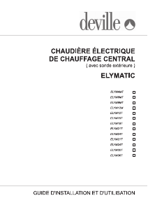 Mode d’emploi Deville ELYM15T Elymatic Chaudière chauffage central