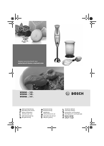 Instrukcja Bosch MSM65PER Blender ręczny