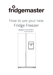 Manual Fridgemaster MS83430BFF Fridge-Freezer
