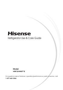 Manual Hisense HRF254N6TSE Fridge-Freezer