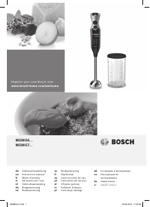 Instrukcja Bosch MSM66155 Blender ręczny