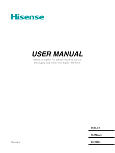 Mode d’emploi Hisense 50U6G Téléviseur LED