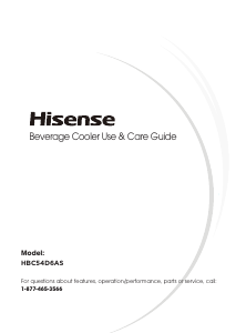 Manual de uso Hisense HBC54D6AS Refrigerador