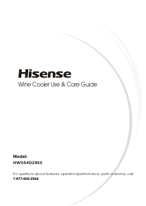 Manual de uso Hisense HWS54029SS Vinoteca