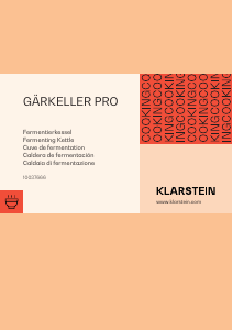 Manual de uso Klarstein 10037666 Máquina de elaboración de cerveza