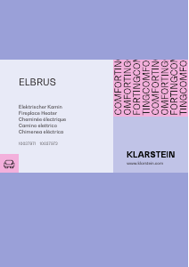 Manual de uso Klarstein 10037972 Elbrus Chimenea electrica