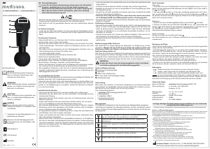 Handleiding Medisana MG 150 Massageapparaat