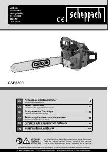 Manual Scheppach CSP5300 Chainsaw