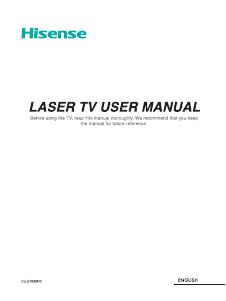 Manual Hisense 120L10E LED Television