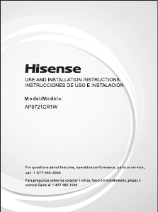 Manual de uso Hisense AP0721CR1W Aire acondicionado