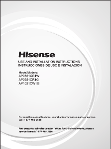 Manual de uso Hisense AP0921CR1G Aire acondicionado