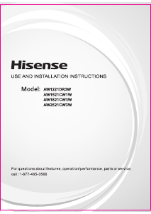 Manual Hisense AW1221DR3W Air Conditioner