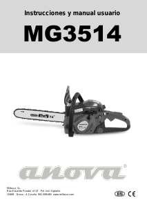 Manual de uso Anova MG3514 Sierra de cadena