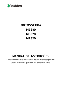 Manual Brudden MB520 Motosserra