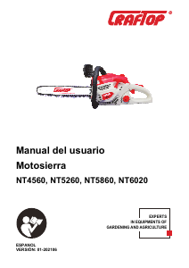 Manual de uso Craftop NT5260 Sierra de cadena