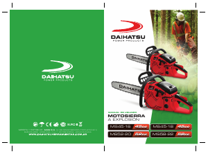 Manual de uso Daihatsu MS45-18 Sierra de cadena