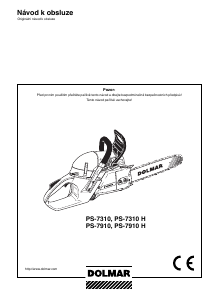 Manuál Dolmar PS-7910 H Motorová pila