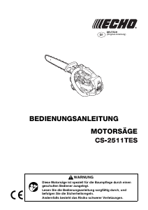 Bedienungsanleitung Echo CS-2511TES Kettensäge