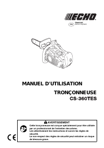 Mode d’emploi Echo CS-360TES Tronçonneuse