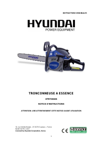 Mode d’emploi Hyundai HTRT45H45 Tronçonneuse