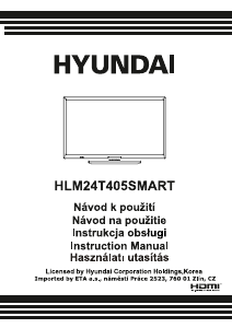 Návod Hyundai HLM24T405SMART LED televízor