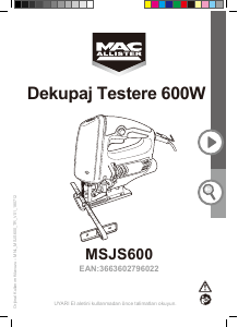Kullanım kılavuzu MacAllister MSJS600 Dekupaj testere