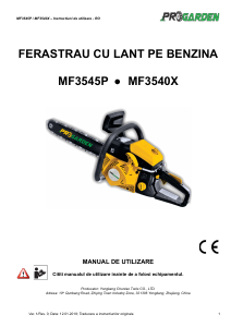 Manual Progarden MF3540X Ferăstrăul cu lanţ