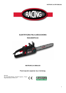 Instrukcja Racing RAC2040TE-AC Piła łańcuchowa