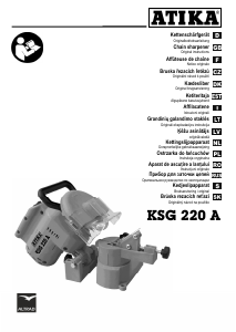 Manuál Atika KSG 220 A Bruska řetězu