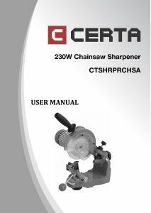 Manual Certa CTSHRPRCHSA Chainsaw Chain Sharpener