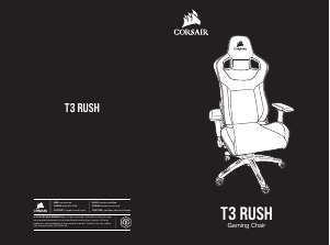 Instrukcja Corsair T3 Rush Krzesło biurowe