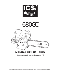 Manual de uso ICS 680GC Sierra de cadena