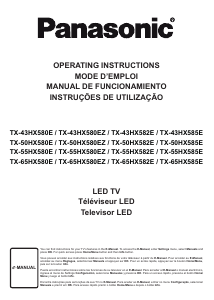 Manual Panasonic TX-43HX580E LED Television