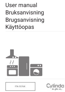 Bruksanvisning Cylinda FTA 5576X Tvättmaskin